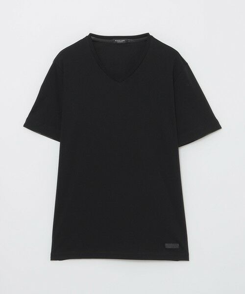 セール】 マーセライズVネックTシャツ （カットソー）｜BLUE