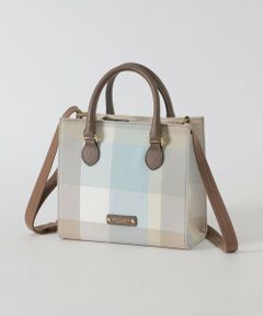 BLUE LABEL / BLACK LABEL CRESTBRIDGE / ブルーレーベル / ブラックレーベル・クレストブリッジ  ショルダーバッグ | クレストブリッジチェックキャンバススクエアミニトート