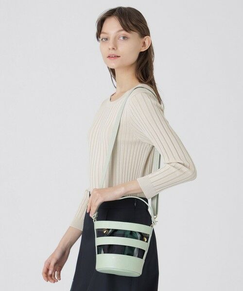 セール】 レザーメッシュバケツミニショルダー （ショルダー