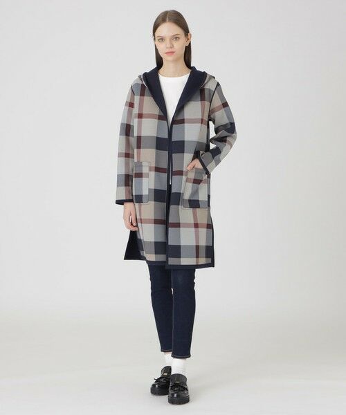 BLUE LABEL / BLACK LABEL CRESTBRIDGE / ブルーレーベル / ブラックレーベル・クレストブリッジ  その他アウター | クレストブリッジチェックリバーシブルダンボールコーディガン | 詳細6