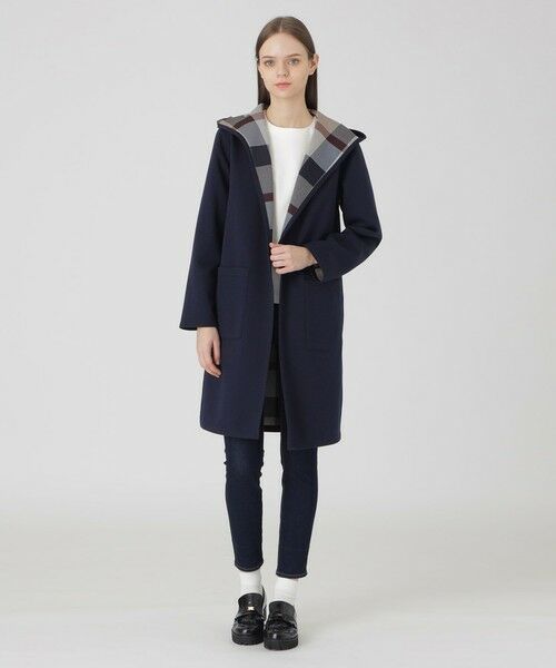 BLUE LABEL / BLACK LABEL CRESTBRIDGE/ブルーレーベル / ブラックレーベル・クレストブリッジ クレストブリッジチェックリバーシブルダンボールコーディガン ネイビー3 38 BLUE LABEL / BLACK LABEL CRESTBRIDGE/ブルーレーベル / ブラックレーベル・クレストブリッジ クレストブリッジチェックリバーシブルダンボールコーディガン ネイビー3 38