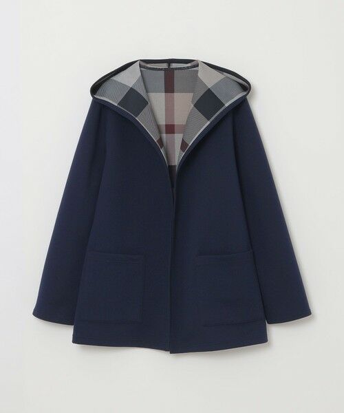 BLUE LABEL / BLACK LABEL CRESTBRIDGE / ブルーレーベル / ブラックレーベル・クレストブリッジ  その他アウター | クレストブリッジチェックリバーシブルダンボールミディ丈コーディガン | 詳細14