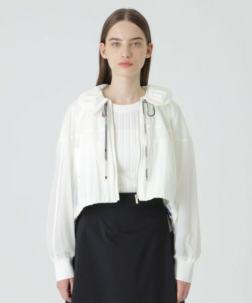 BLUE LABEL / BLACK LABEL CRESTBRIDGE/ブルーレーベル / ブラックレーベル・クレストブリッジ エアーナイロンシアーブルゾン オフホワイト1 38 BLUE LABEL / BLACK LABEL CRESTBRIDGE/ブルーレーベル / ブラックレーベル・クレストブリッジ エアーナイロンシアーブルゾン オフホワイト1 38