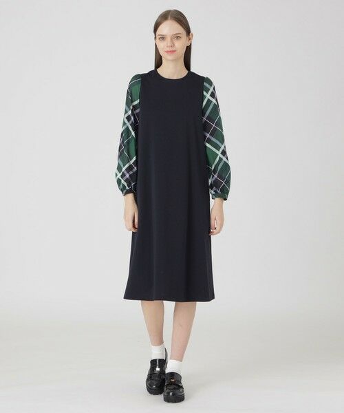 BLUE LABEL / BLACK LABEL CRESTBRIDGE / ブルーレーベル / ブラックレーベル・クレストブリッジ ドレス | コンパクトライトポンチサックドレス | 詳細8