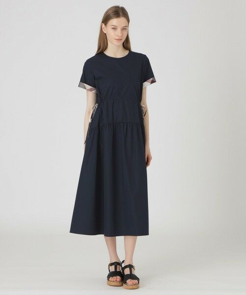 BLUE LABEL / BLACK LABEL CRESTBRIDGE/ブルーレーベル / ブラックレーベル・クレストブリッジ ストレッチプルーフクロスパーシャルドレス ネイビー3 36 BLUE LABEL / BLACK LABEL CRESTBRIDGE/ブルーレーベル / ブラックレーベル・クレストブリッジ ストレッチプルーフクロスパーシャルドレス ネイビー3 36