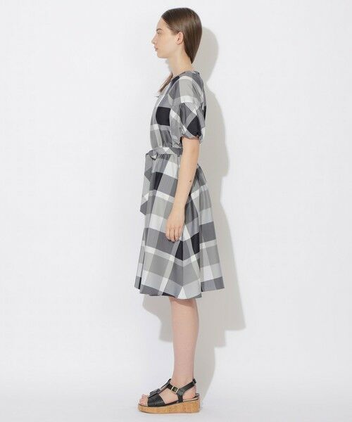 BLUE LABEL / BLACK LABEL CRESTBRIDGE / ブルーレーベル / ブラックレーベル・クレストブリッジ  ドレス | 【WEB限定】クレストブリッジチェッククロッシングツイルパフスリーブドレス | 詳細1