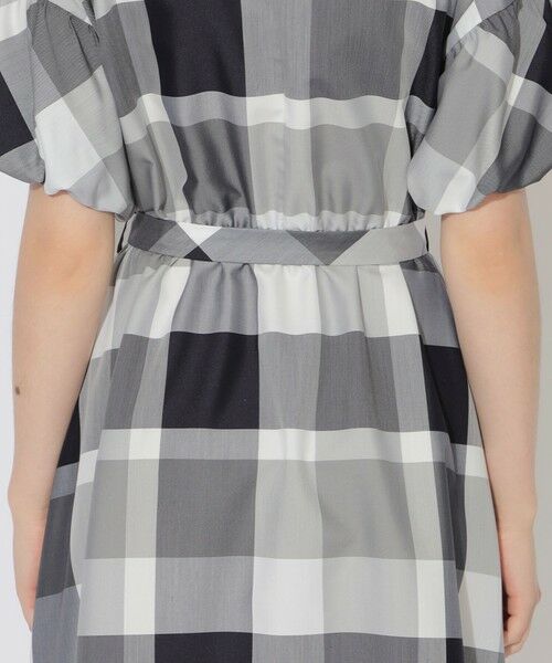 BLUE LABEL / BLACK LABEL CRESTBRIDGE / ブルーレーベル / ブラックレーベル・クレストブリッジ  ドレス | 【WEB限定】クレストブリッジチェッククロッシングツイルパフスリーブドレス | 詳細4