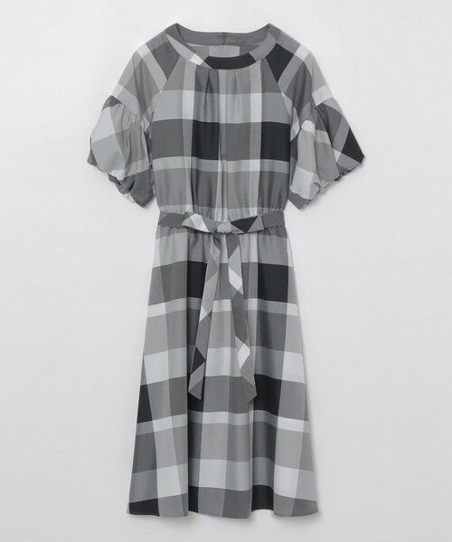 BLUE LABEL / BLACK LABEL CRESTBRIDGE / ブルーレーベル / ブラックレーベル・クレストブリッジ  ドレス | 【WEB限定】クレストブリッジチェッククロッシングツイルパフスリーブドレス | 詳細6