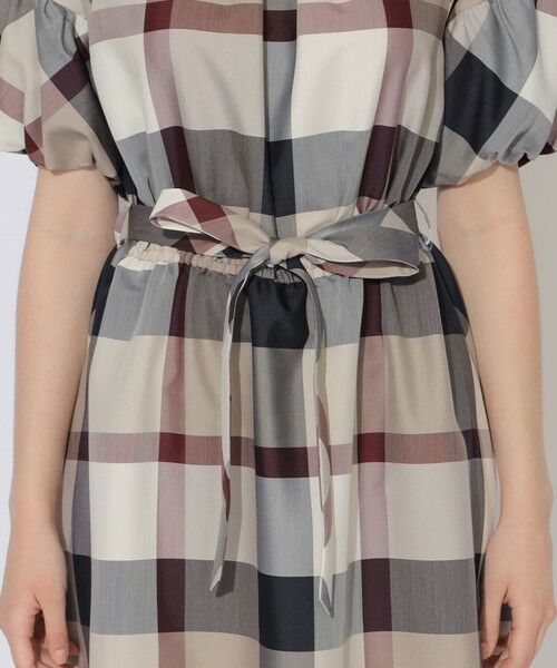 BLUE LABEL / BLACK LABEL CRESTBRIDGE / ブルーレーベル / ブラックレーベル・クレストブリッジ  ドレス | 【WEB限定】クレストブリッジチェッククロッシングツイルパフスリーブドレス | 詳細10