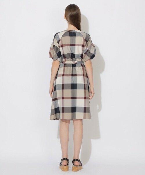 BLUE LABEL / BLACK LABEL CRESTBRIDGE / ブルーレーベル / ブラックレーベル・クレストブリッジ  ドレス | 【WEB限定】クレストブリッジチェッククロッシングツイルパフスリーブドレス | 詳細9