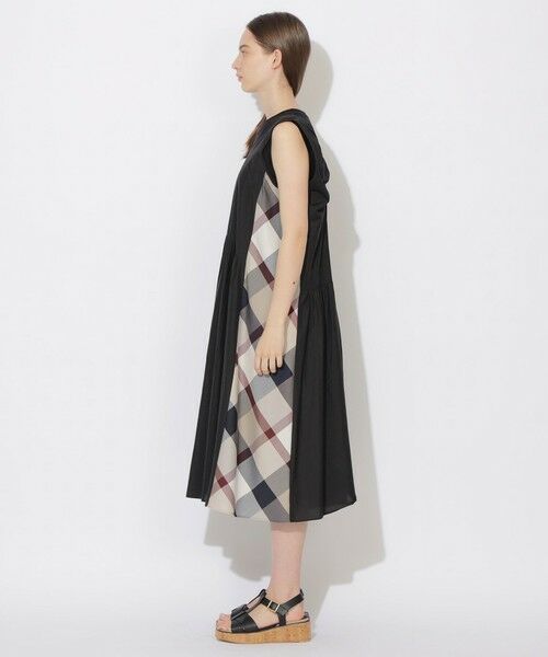 BLUE LABEL / BLACK LABEL CRESTBRIDGE / ブルーレーベル / ブラックレーベル・クレストブリッジ  ドレス | 【WEB限定】ナイロンコットンタフタパーシャルチェックジャンパースカート | 詳細1