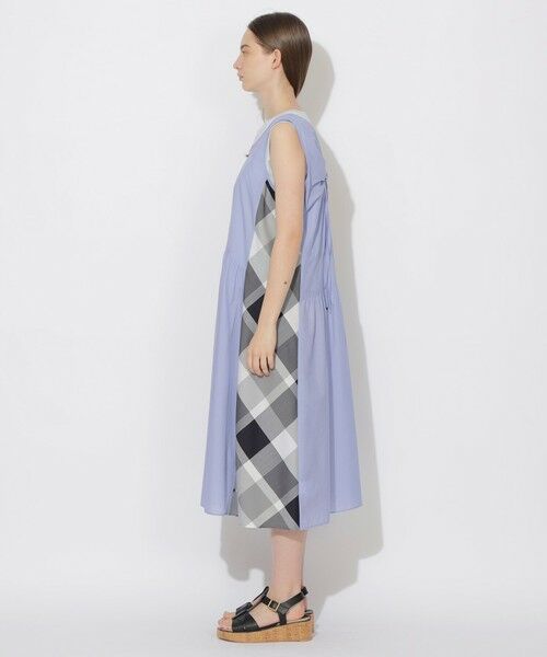 BLUE LABEL / BLACK LABEL CRESTBRIDGE / ブルーレーベル / ブラックレーベル・クレストブリッジ  ドレス | 【WEB限定】ナイロンコットンタフタパーシャルチェックジャンパースカート | 詳細9