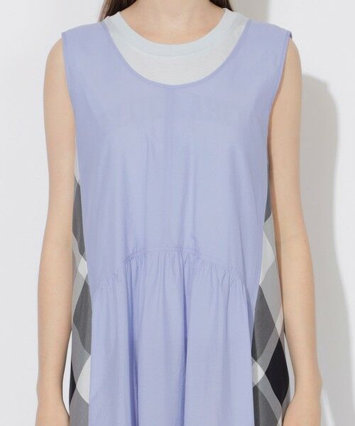 BLUE LABEL / BLACK LABEL CRESTBRIDGE / ブルーレーベル / ブラックレーベル・クレストブリッジ  ドレス | 【WEB限定】ナイロンコットンタフタパーシャルチェックジャンパースカート | 詳細11