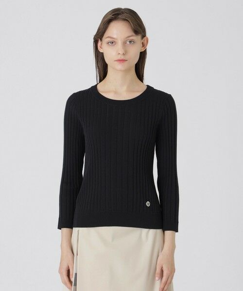 BLUE LABEL / BLACK LABEL CRESTBRIDGE/ブルーレーベル / ブラックレーベル・クレストブリッジ ランダムリブニットプルオーバー ネイビー3 38 BLUE LABEL / BLACK LABEL CRESTBRIDGE/ブルーレーベル / ブラックレーベル・クレストブリッジ ランダムリブニットプルオーバー ネイビー3 38