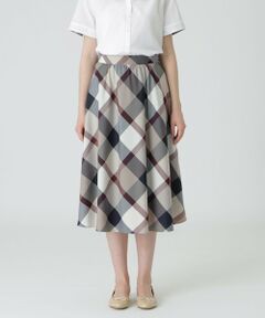 BLUE LABEL / BLACK LABEL CRESTBRIDGE / ブルーレーベル / ブラックレーベル・クレストブリッジ  ミニ・ひざ丈スカート | クレストブリッジチェックライトクロッシングツイルスカート