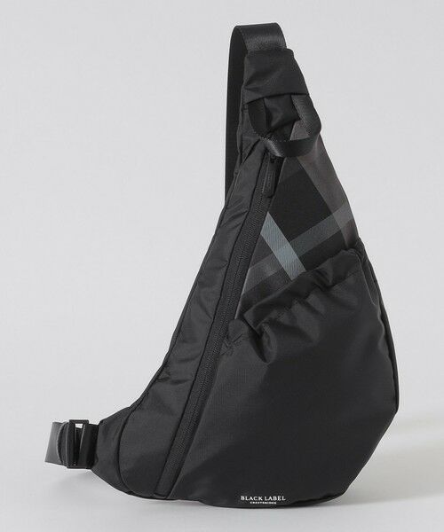 【極美品】ブラックレーベルクレストブリッジ ショルダーバッグ レザー ネイビー BLACK LABEL CRESTBRIDGE / ブラックレーベル・クレストブリッジ
