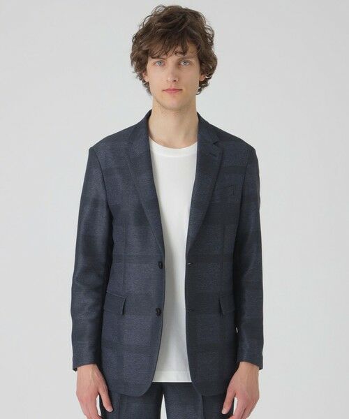 BLUE LABEL / BLACK LABEL CRESTBRIDGE/ブルーレーベル / ブラックレーベル・クレストブリッジ シャドークレストブリッジチェックカラミジャケット ネイビー1 M BLUE LABEL / BLACK LABEL CRESTBRIDGE/ブルーレーベル / ブラックレーベル・クレストブリッジ シャドークレストブリッジチェックカラミジャケット ネイビー1 M