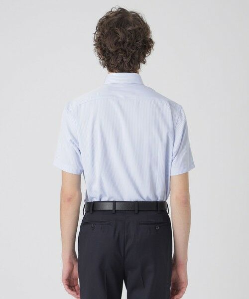 BLUE LABEL / BLACK LABEL CRESTBRIDGE / ブルーレーベル / ブラックレーベル・クレストブリッジ  シャツ・ブラウス | 【一部店舗限定】テクニカルシャドーストライプハーフボタンダウンシャツ | 詳細8