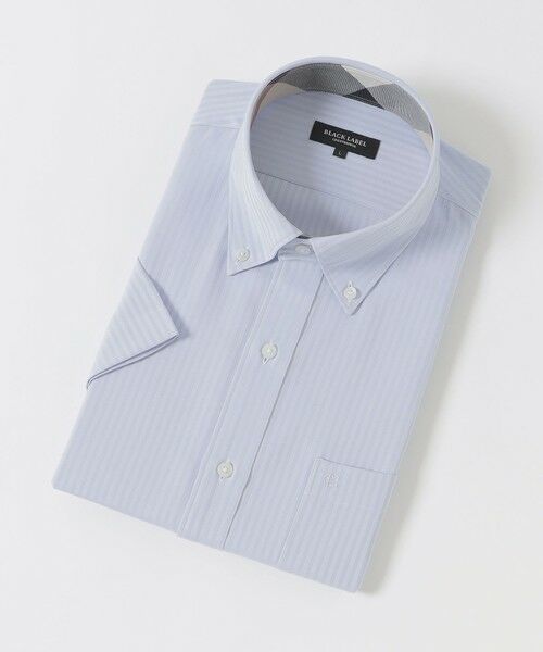 BLUE LABEL / BLACK LABEL CRESTBRIDGE / ブルーレーベル / ブラックレーベル・クレストブリッジ  シャツ・ブラウス | 【一部店舗限定】テクニカルシャドーストライプハーフボタンダウンシャツ（ライトブルー3）