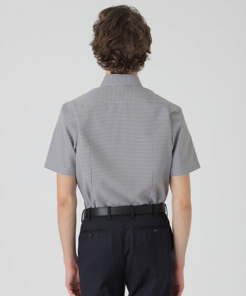 BLUE LABEL / BLACK LABEL CRESTBRIDGE / ブルーレーベル / ブラックレーベル・クレストブリッジ  シャツ・ブラウス | 【一部店舗限定】テクニカルギンガムチェックハーフボタンダウンシャツ | 詳細3