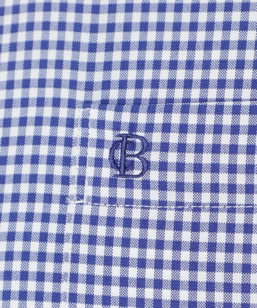 BLUE LABEL / BLACK LABEL CRESTBRIDGE / ブルーレーベル / ブラックレーベル・クレストブリッジ  シャツ・ブラウス | 【一部店舗限定】テクニカルギンガムチェックハーフボタンダウンシャツ | 詳細10