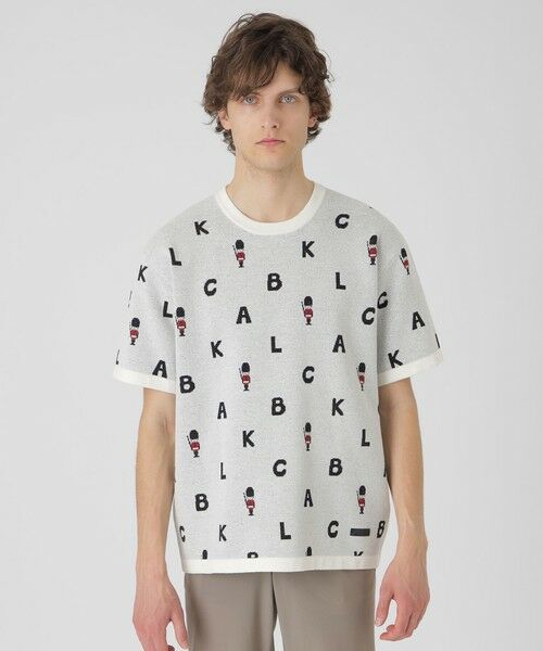 BLUE LABEL / BLACK LABEL CRESTBRIDGE / ブルーレーベル / ブラックレーベル・クレストブリッジ  ニット・セーター | ガーズマンニットTシャツ（オフホワイト1）