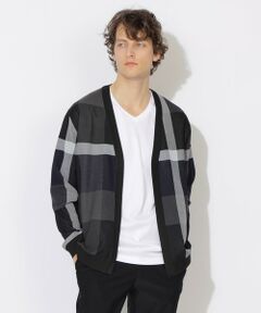 BLUE LABEL / BLACK LABEL CRESTBRIDGE / ブルーレーベル / ブラックレーベル・クレストブリッジ  ニット・セーター | 【WEB・一部店舗限定】クレストブリッジチェックインレーキナガシカーディガン