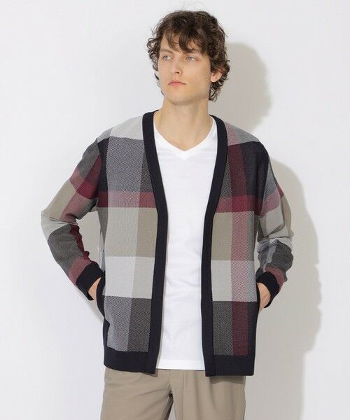 BLUE LABEL / BLACK LABEL CRESTBRIDGE/ブルーレーベル / ブラックレーベル・クレストブリッジ 【WEB・一部店舗限定】クレストブリッジチェックインレーキナガシカーディガン ベージュ8 M BLUE LABEL / BLACK LABEL CRESTBRIDGE/ブルーレーベル / ブラックレーベル・クレストブリッジ 【WEB・一部店舗限定】クレストブリッジチェックインレーキナガシカーディガン ベージュ8 M