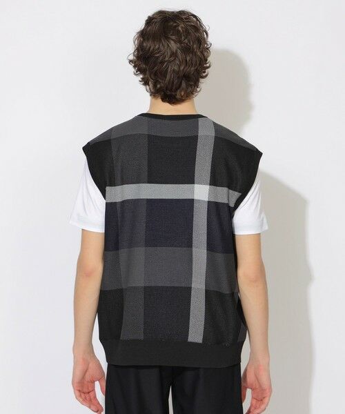 BLUE LABEL / BLACK LABEL CRESTBRIDGE / ブルーレーベル / ブラックレーベル・クレストブリッジ  ニット・セーター | 【WEB・一部店舗限定】クレストブリッジチェックインレーベスト | 詳細3