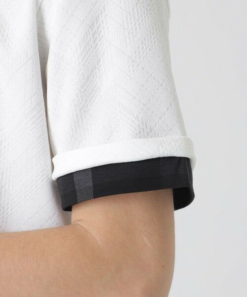 BLUE LABEL / BLACK LABEL CRESTBRIDGE / ブルーレーベル / ブラックレーベル・クレストブリッジ  カットソー | ブリスターバイアスシャドーチェックTシャツ | 詳細4