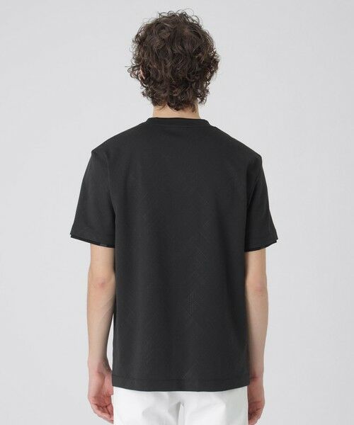 セール】 ブリスターバイアスシャドーチェックTシャツ