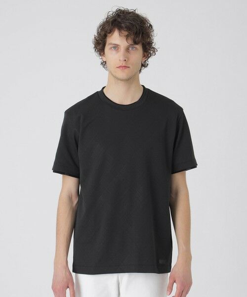最新作売れ筋が満載 ブリスターバイアスシャドーチェックTシャツ （カットソー トップス