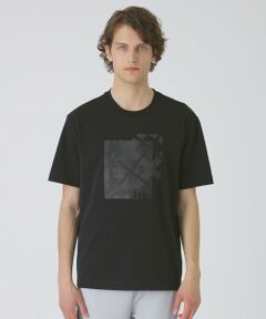 BLUE LABEL / BLACK LABEL CRESTBRIDGE / ブルーレーベル / ブラックレーベル・クレストブリッジ  カットソー | 【BLACK lab.】ラインストーンボックスロゴTシャツ