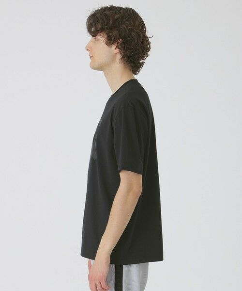 BLACK lab. ブラックレーベルクレストブリッジ カットソー ロンTシャツ BLACK lab.】マーブルロゴグラフィックTシャツ（カットソー