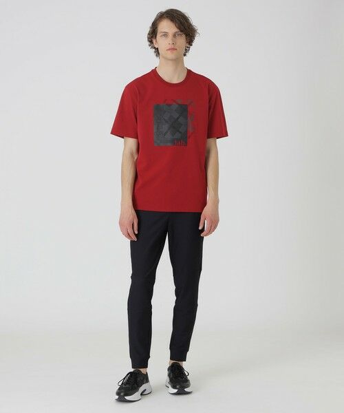 【新品】ブラックレーベルクレストブリッジ　カットソー　M　黒　バーバリー　394 セール】 【BLACK lab.】ラインストーンボックスロゴTシャツ