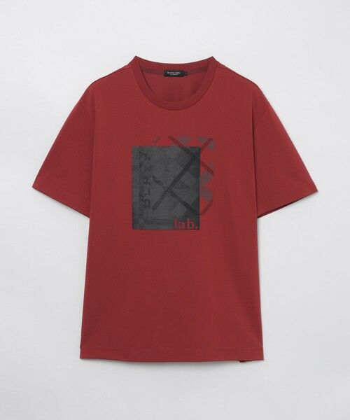 新品ブラックレーベルクレストブリッジトーナルロゴプリントカットソー L 日本製 BLACK lab.】テクニカルボックスグラフィックTシャツ