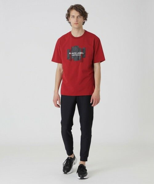 BLUE LABEL / BLACK LABEL CRESTBRIDGE / ブルーレーベル / ブラックレーベル・クレストブリッジ  カットソー | 【BLACK lab.】ラインストーンジオメトリックロゴTシャツ | 詳細11