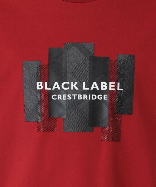 BLUE LABEL / BLACK LABEL CRESTBRIDGE / ブルーレーベル / ブラックレーベル・クレストブリッジ  カットソー | 【BLACK lab.】ラインストーンジオメトリックロゴTシャツ | 詳細14