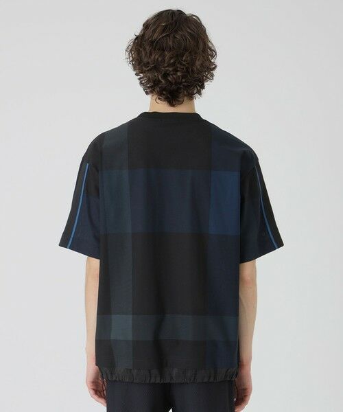 BLUE LABEL / BLACK LABEL CRESTBRIDGE / ブルーレーベル / ブラックレーベル・クレストブリッジ  カットソー | 【BLACK lab.】ファブリックコンビクレストブリッジチェックTシャツ | 詳細3