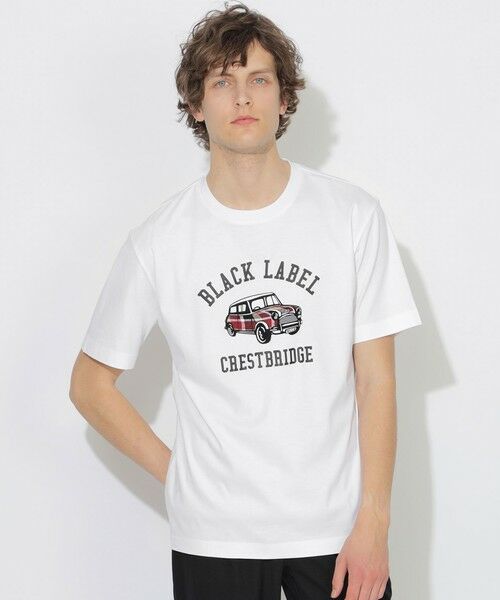 BLUE LABEL / BLACK LABEL CRESTBRIDGE / ブルーレーベル / ブラックレーベル・クレストブリッジ  カットソー | 【WEB・一部店舗限定】ブリティッシュレトロカーTシャツ（オフホワイト1）