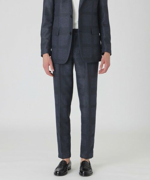 BLUE LABEL / BLACK LABEL CRESTBRIDGE/ブルーレーベル / ブラックレーベル・クレストブリッジ シャドークレストブリッジチェックカラミトラウザーズ ネイビー1 M BLUE LABEL / BLACK LABEL CRESTBRIDGE/ブルーレーベル / ブラックレーベル・クレストブリッジ シャドークレストブリッジチェックカラミトラウザーズ ネイビー1 M