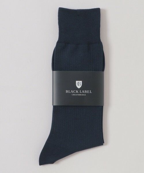 BLUE LABEL / BLACK LABEL CRESTBRIDGE/ブルーレーベル / ブラックレーベル・クレストブリッジ カラーソリッドドレスソックス ネイビー1 F BLUE LABEL / BLACK LABEL CRESTBRIDGE/ブルーレーベル / ブラックレーベル・クレストブリッジ カラーソリッドドレスソックス ネイビー1 F