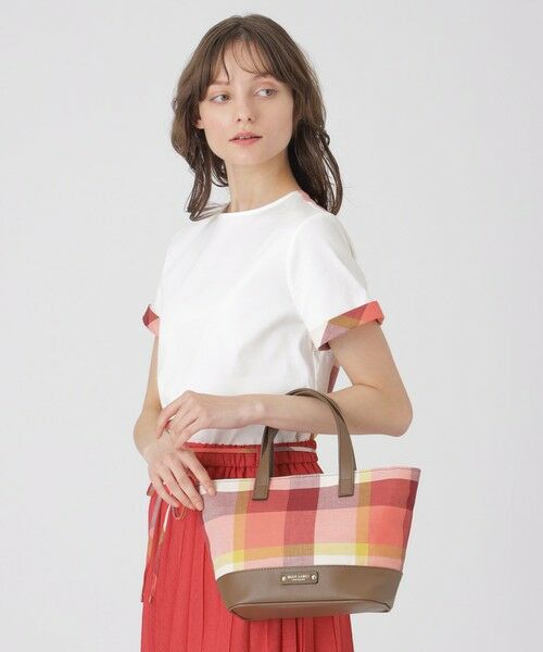 BLUE LABEL / BLACK LABEL CRESTBRIDGE / ブルーレーベル / ブラックレーベル・クレストブリッジ  ショルダーバッグ | クレストブリッジチェックコットンリネンミニトート | 詳細1