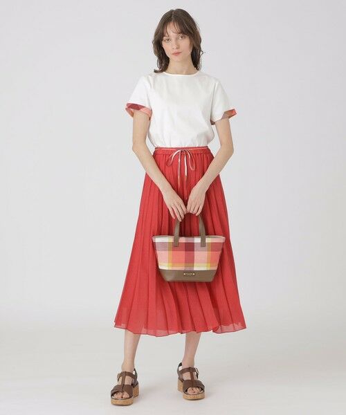 BLUE LABEL / BLACK LABEL CRESTBRIDGE / ブルーレーベル / ブラックレーベル・クレストブリッジ  ショルダーバッグ | クレストブリッジチェックコットンリネンミニトート | 詳細2