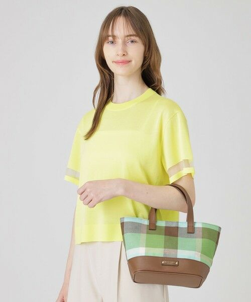 BLUE LABEL / BLACK LABEL CRESTBRIDGE / ブルーレーベル / ブラックレーベル・クレストブリッジ  ショルダーバッグ | クレストブリッジチェックコットンリネンミニトート | 詳細13