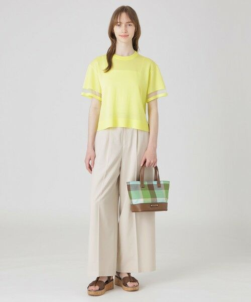 BLUE LABEL / BLACK LABEL CRESTBRIDGE / ブルーレーベル / ブラックレーベル・クレストブリッジ  ショルダーバッグ | クレストブリッジチェックコットンリネンミニトート | 詳細14