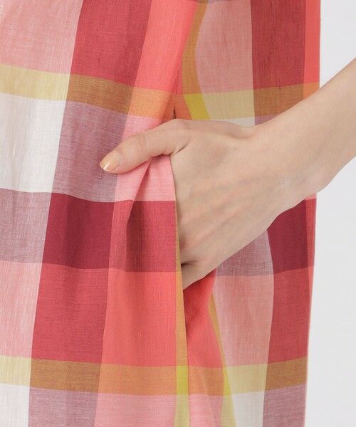 BLUE LABEL / BLACK LABEL CRESTBRIDGE / ブルーレーベル / ブラックレーベル・クレストブリッジ ドレス | コットンリネンティアードドレス | 詳細5