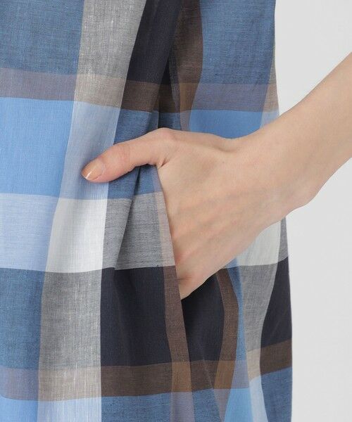 BLUE LABEL / BLACK LABEL CRESTBRIDGE / ブルーレーベル / ブラックレーベル・クレストブリッジ ドレス | コットンリネンティアードドレス | 詳細12
