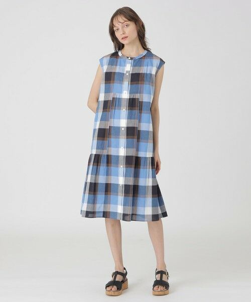【新品】ブルーレーベルクレストブリッジ リアクティブコットンデニムドレス 38 専用】ブルーレーベルクレストブリッジ リアクティブコットン