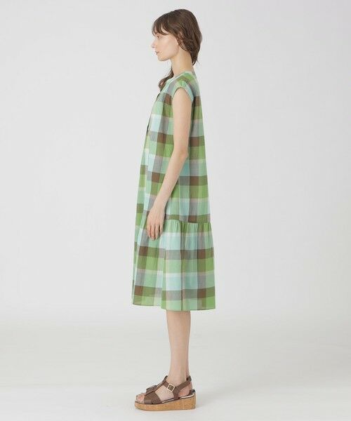 BLUE LABEL / BLACK LABEL CRESTBRIDGE / ブルーレーベル / ブラックレーベル・クレストブリッジ ドレス | コットンリネンティアードドレス | 詳細15